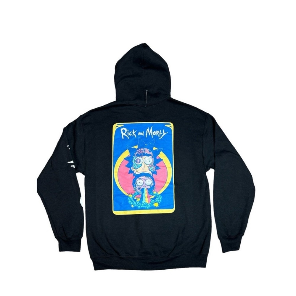 RICK AND MORTY BLUEPRINT HOODIE SIZE MEDIUM